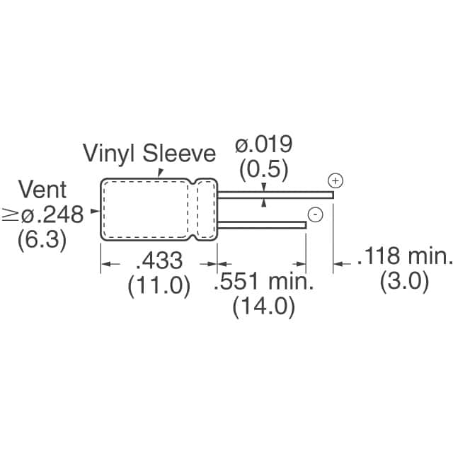 ECA-1JHG100 Panasonic Electronic Components  Condensateurs électrolytiques en aluminium